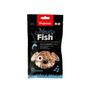 Godbidder fisk og kylling 80 gr.