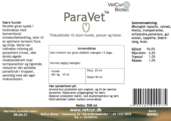 Vetcur ParaVet 500ml - Image 2