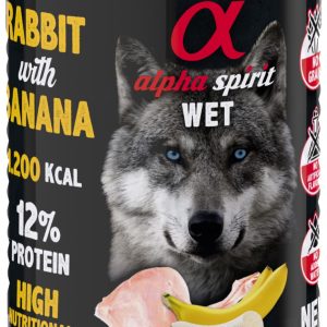 AlphaSpirit Rabbit with banana 400 g